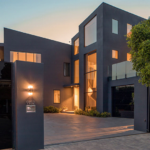 Chrissy Teigen and John Legen Beverly Hills Home Exterior Modern Finish