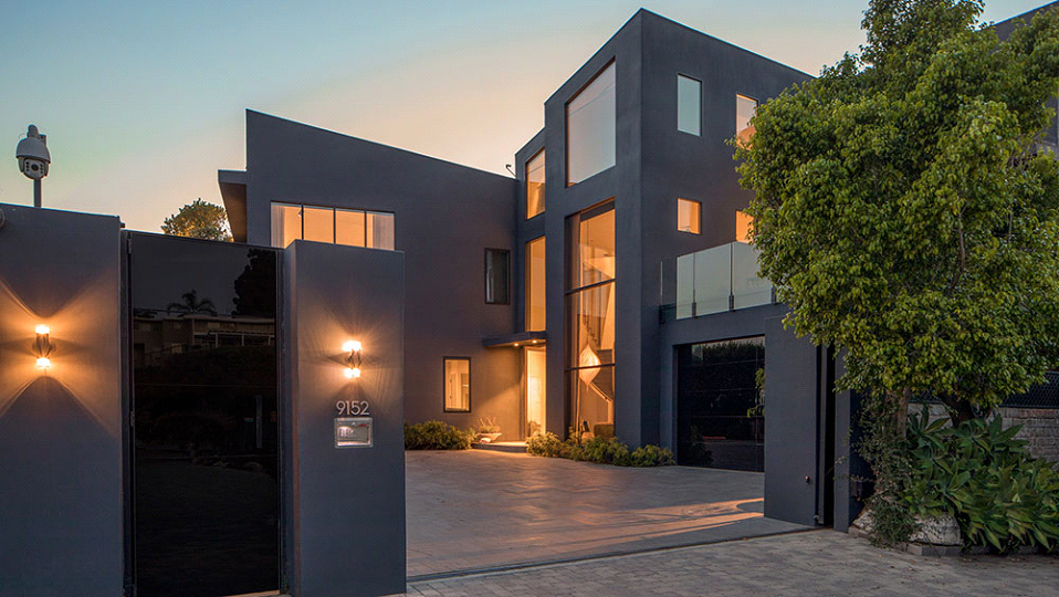 Chrissy Teigen and John Legen Beverly Hills Home Exterior Modern Finish