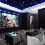 modern home theater top NBA player