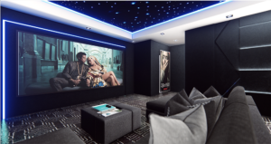 modern home theater top NBA player