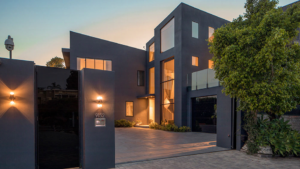 Chrissy Teigen and John Legen Beverly Hills Home Exterior Modern Finish